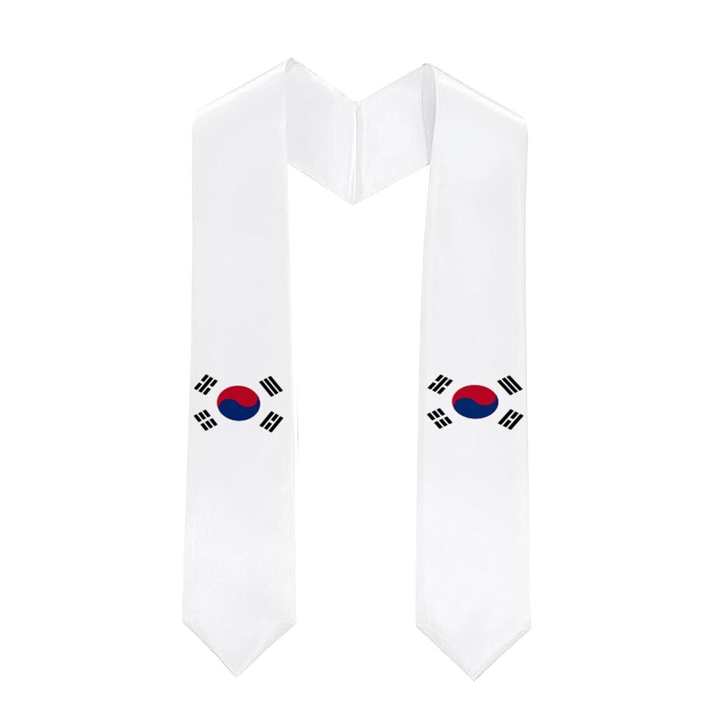 9283 Class of 2025 South Korea Flag Graduation Stole Celebrate Your